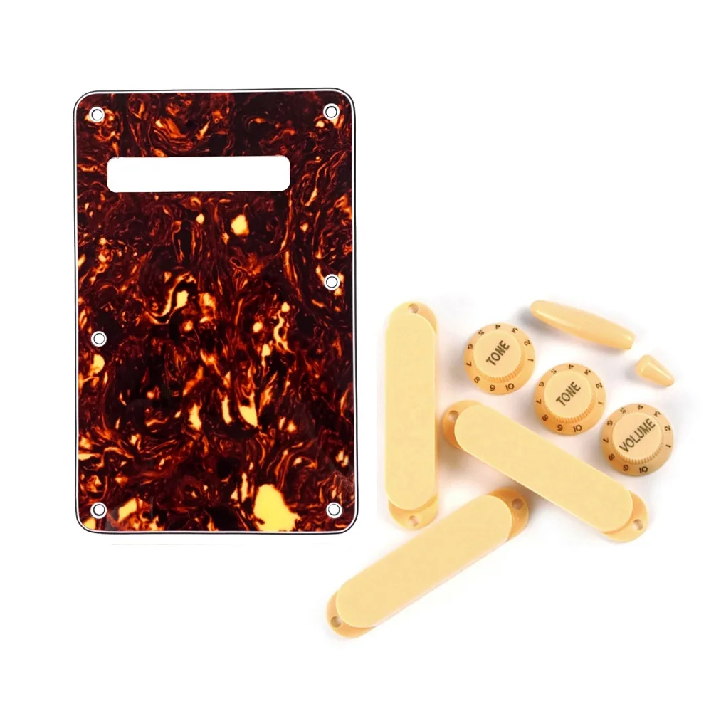 FLEOR набор ST Задняя панель для гитары и ручки Пикап Чехлы переключатель плечо