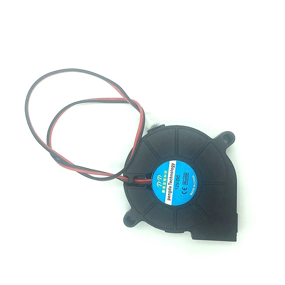 12V 3d Принтер магазин 50*15 мм DC5V 12 в 24 В Вентилятор охлаждения Ультра тихий турбина небольшой DC вентилятор 5015 для 3D печатная плата принтера - Цвет: 12V