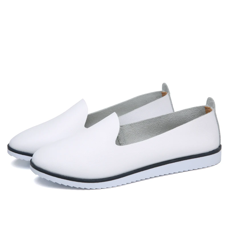

2019 spring and autumn new wild ladies casual single shoes round head flat student breathable couple shoes a pedal casual lazy
