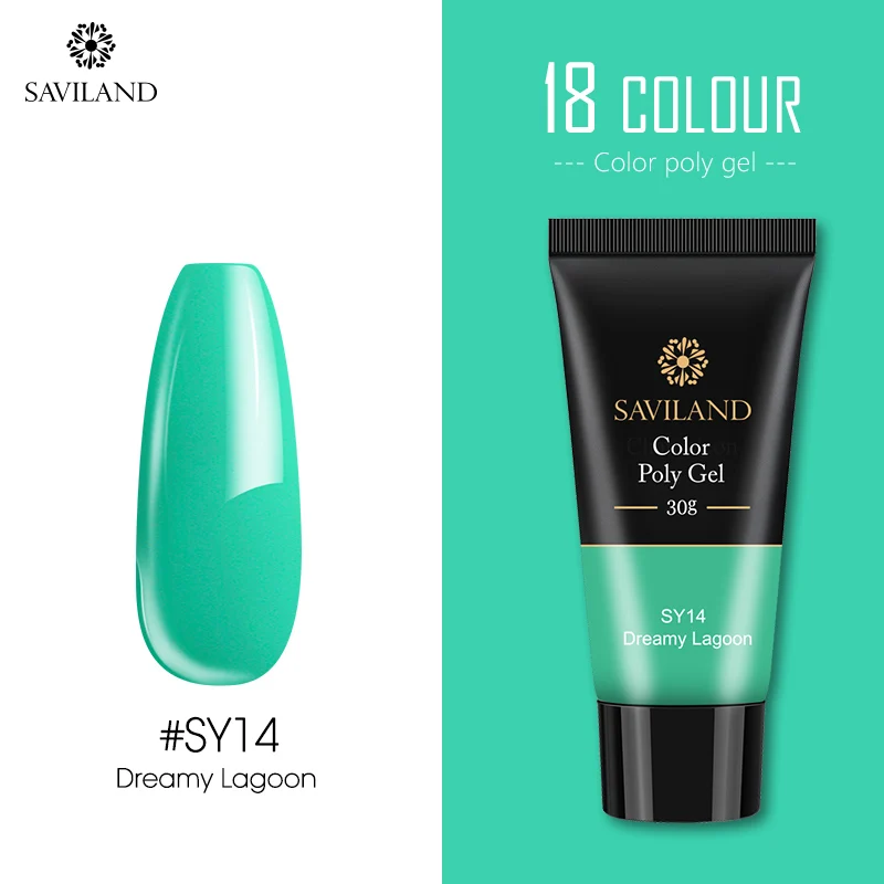SAVILAND 30g Color Changing Poly Gel Acryl Gel UV Builder Gel Clear Pink Varnish Soft No Burnning Cover Natural Gel Polish - Цвет: SY14