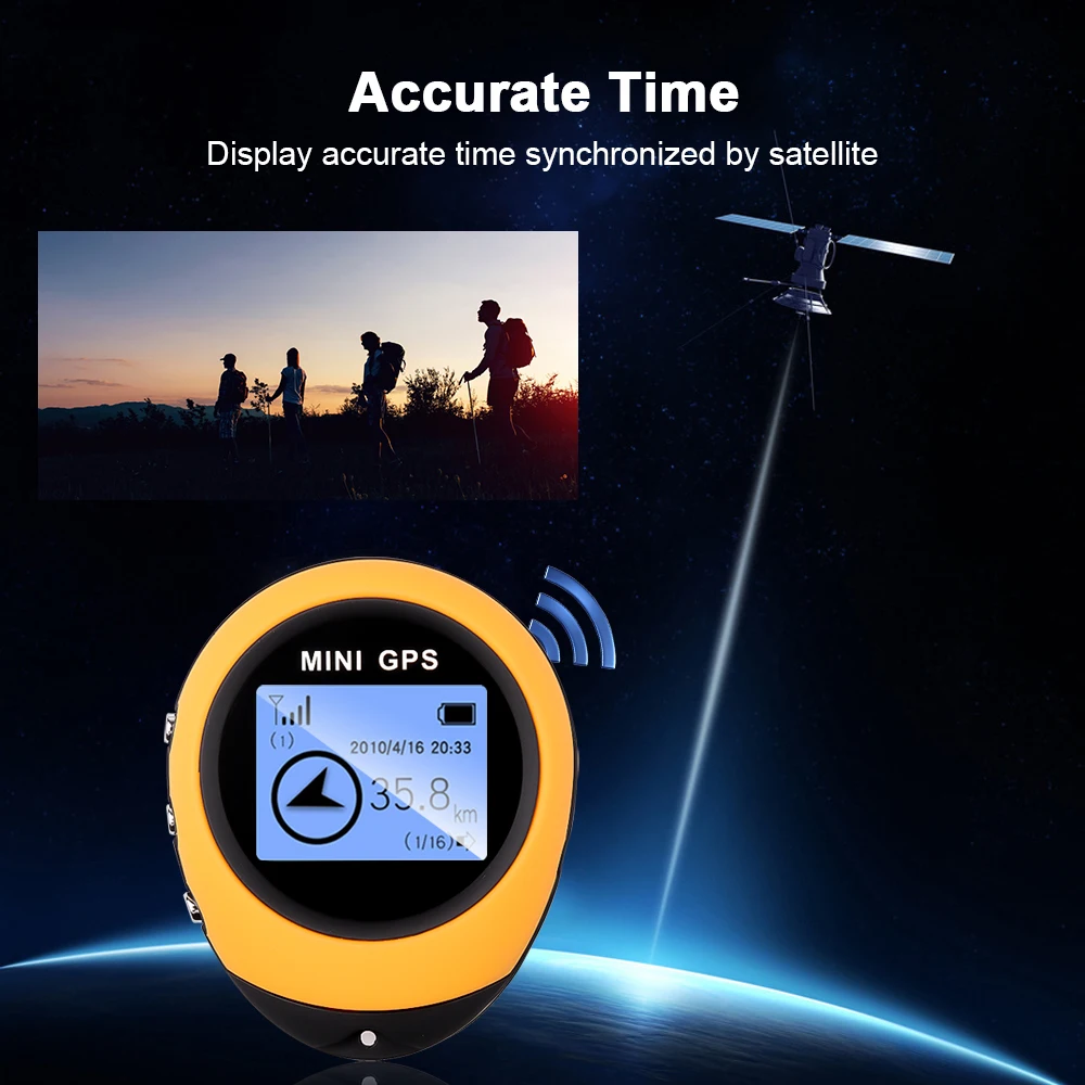 Мини-навигатор GPS-трекер навигационный приемник ручной локатор с USB-зарядкой и