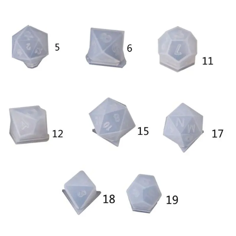8 Форма s эпоксидная смола форма DIY кристалл треугольник кости филе мульти