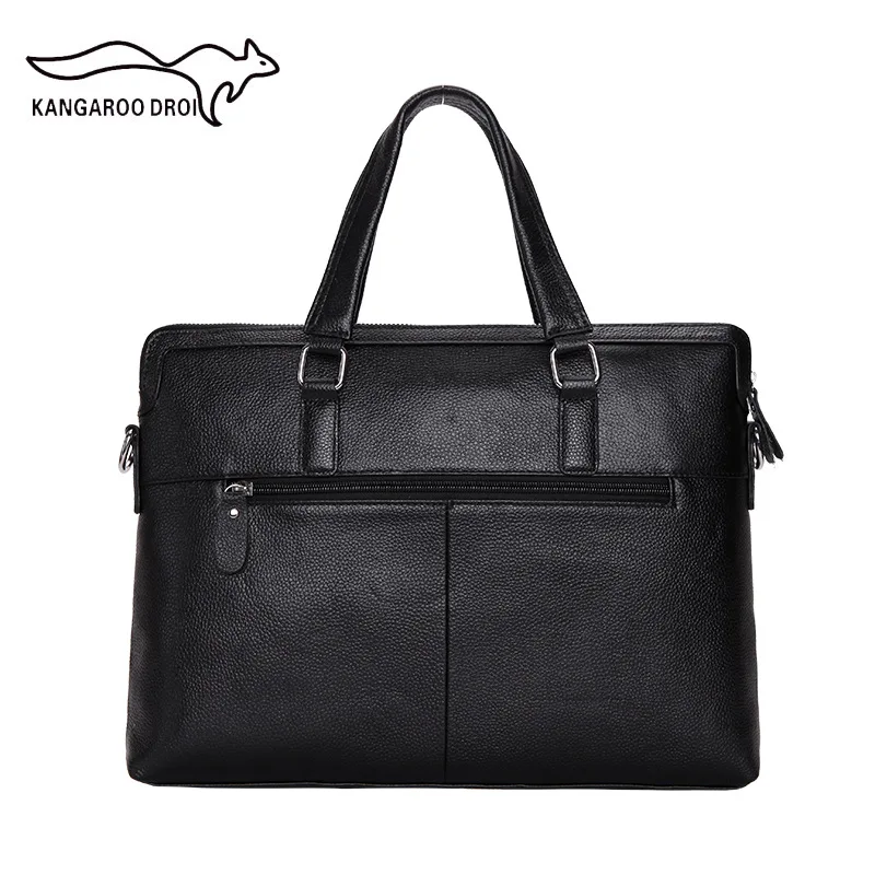 Top Layer Cowhide Men's Briefcase Business Handbag Male Shoulder Cross Body Bag Laptop Messenger Bag Man Travel Bag