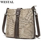 Сумка женская из натуральной кожи, на молнии, с кисточками