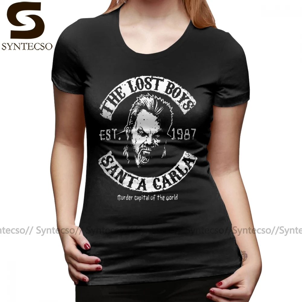 Мотоциклетная футболка Потерянные Мальчики Motorcycle Club из хлопка с круглым вырезом