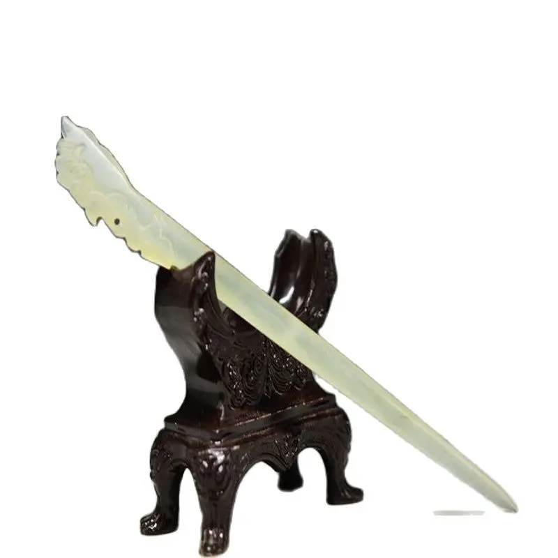 Тонкая ручная вырезная китайская Нефритовая фотография HETIAN | Дом и сад