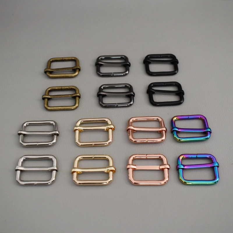 

50 Pcs/Lot 1 Inch(25mm)Zinc Alloy Slider Webbing Strap Tri Glide Adjustable Buckle Fasteners For Belt Backpack Bags Dog Collars