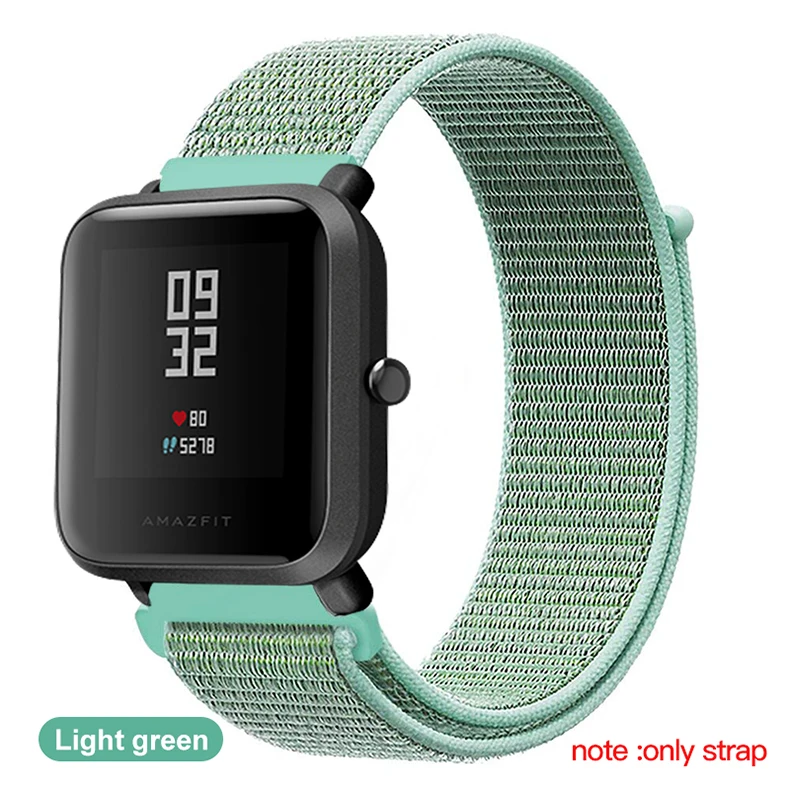 BAPICK 20/22 мм нейлон Спортивный ремешок для Xiaomi Amazfit Bip Gts Gtr Ремешок Браслет Для Xiaomi Huami Amazfit темп Stratos Gtr 42 47 мм ремешок