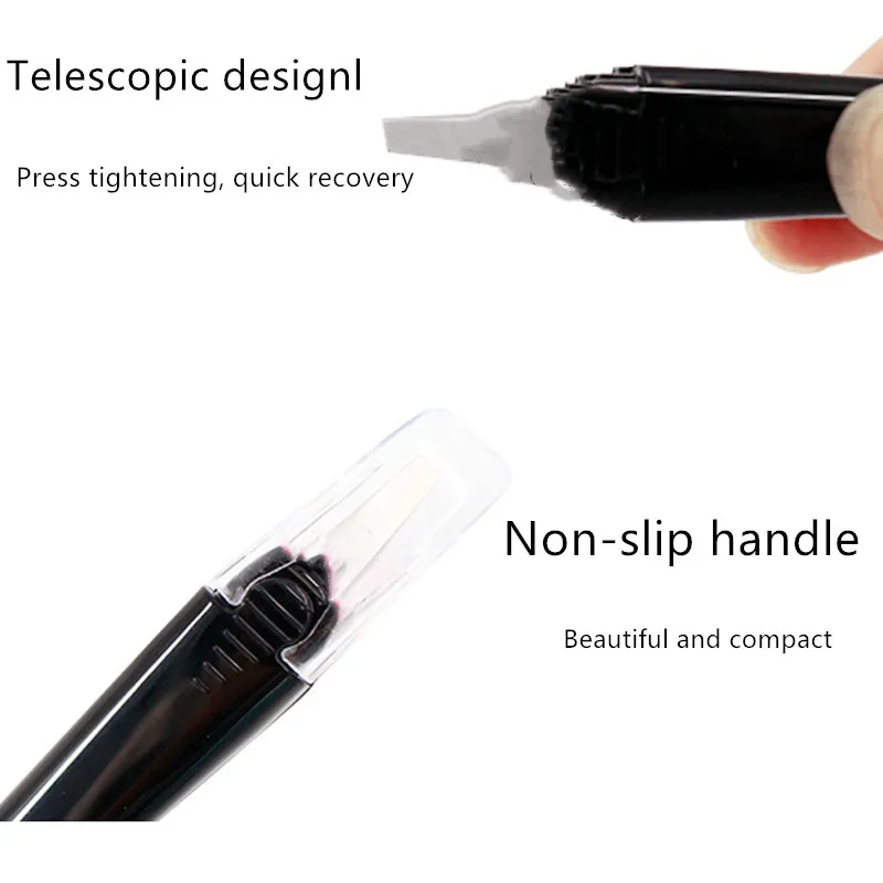 Automatically Non-slip Tweezers Cosmetic Hair Removal Tools With Jaw Cover Automatic Eyebrow Tweezer Retractable Tweezer