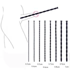 Стимулятор уретрального пениса, безопасный мягкий силиконовый расширитель для уретрального стержень-катетер, интимные игрушки, конский карандаш для глаз для мужчин, БДСМ-пробка, 8 размеров