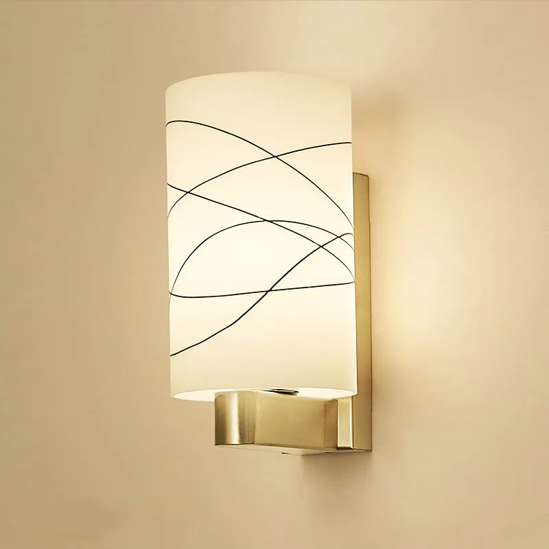 Современные Настенные светодиодные лампы с одной головкой для дома спальни