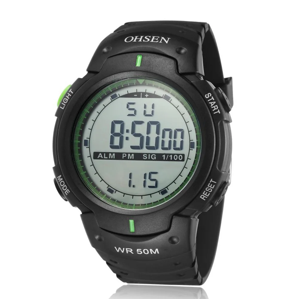 

OHSEN1613 Multifunctional Fashion Water Watch Trend Outdoor Sports Electronic Men's Watch