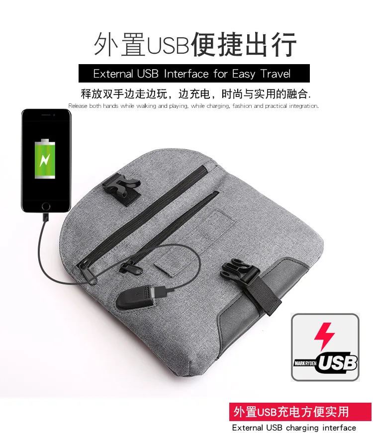 new men's shoulder bag outdoor sports chest bag casual multi-function Messenger bag