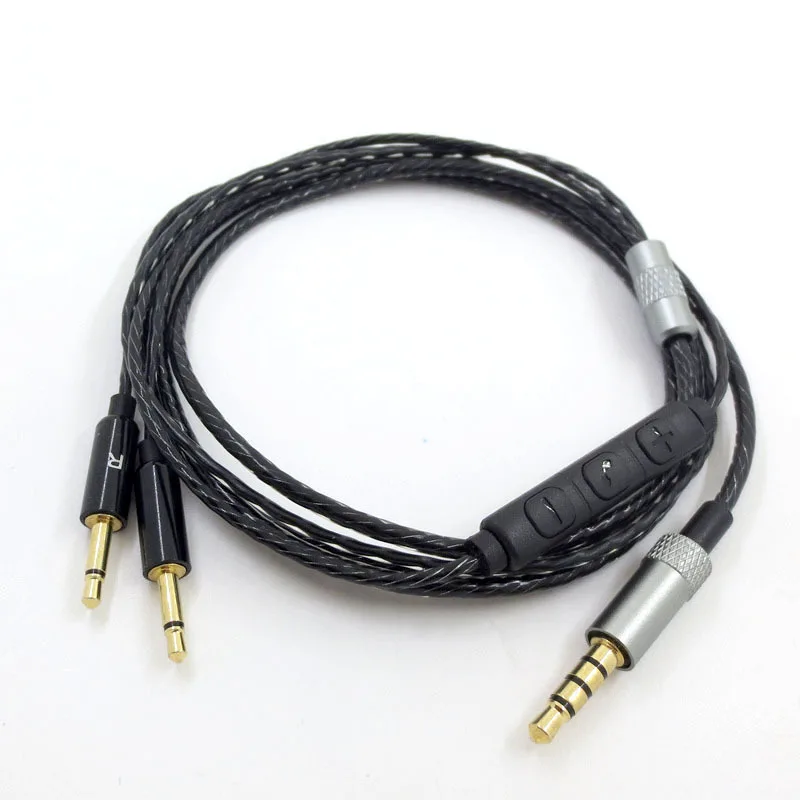 

Headphones Audio Controller Cable for Sennheiser HD447 HD437 HD202 HD212 Headset Replacement Audio Wire 3.5mm to 2.5mm
