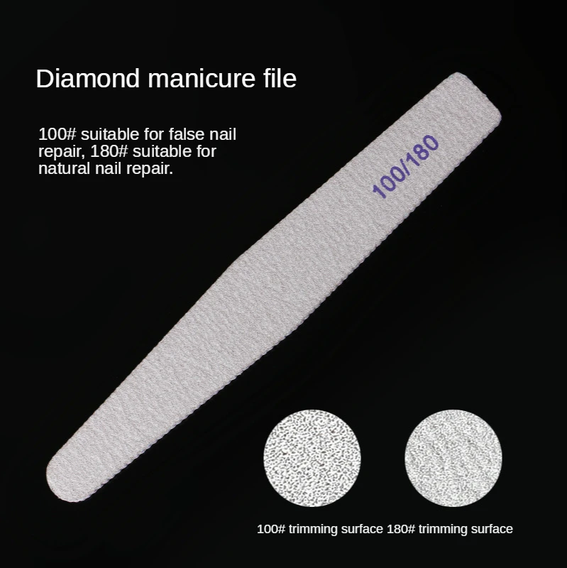 

TXD 100/180 Half Moon Sandpaper Nail Polishing Polishing Nail Care Tool Variety of Hand Tools Professional Nail File