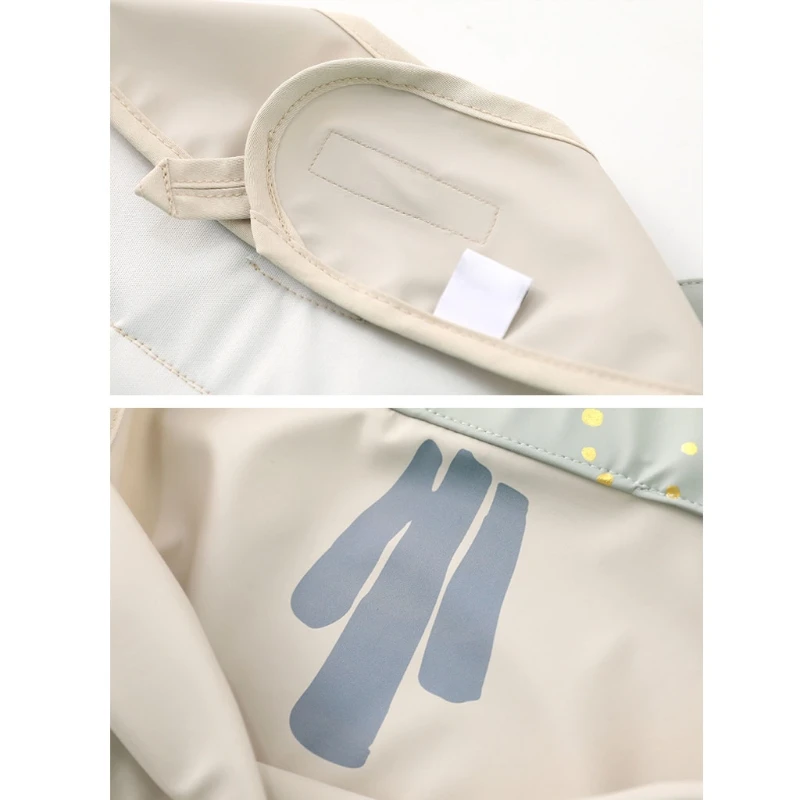 Детский водонепроницаемый слюнявчик из ПУ кожи нагрудник для кормления с