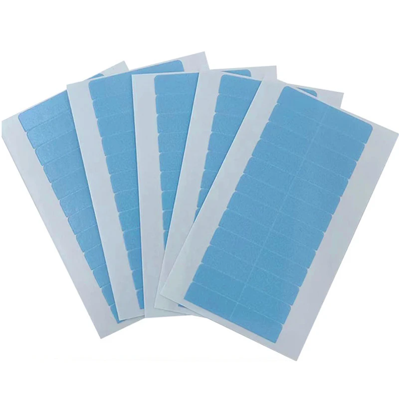 

DIANQI 5Pcs Wig Film 4x 0.8Cm Double-Sided Substitute Waterproof Wig Invisible Seamless Hair Extension Tool