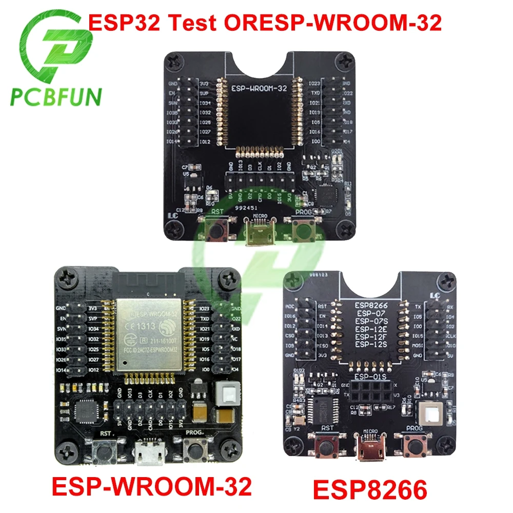1 ESP8266 ESP-WROOM-32 ESP32-WROVER макетная плата WI-FI Esp32 Тесты доска сжигание приспособление инструмент загрузчик для ESP-12F/07S/12S