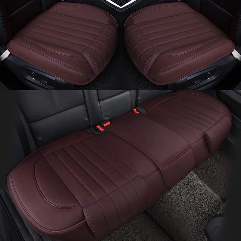 

Car Seat Cover Set Universal Leather Car Seat Covers Protection Auto Seats Cushion Pad Mats Chair Protector Interior Accessories