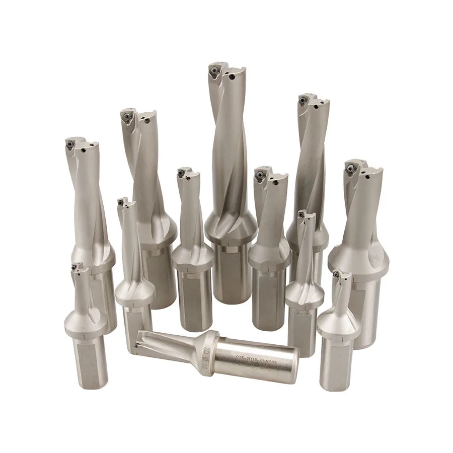 

U Drill Bar CNC Lathe Tool Violent Quick Drill Bit WC Series Deep Hole Drill Flat Bottom U Drill Bit Quick Drill 2D 3D 4D Insert