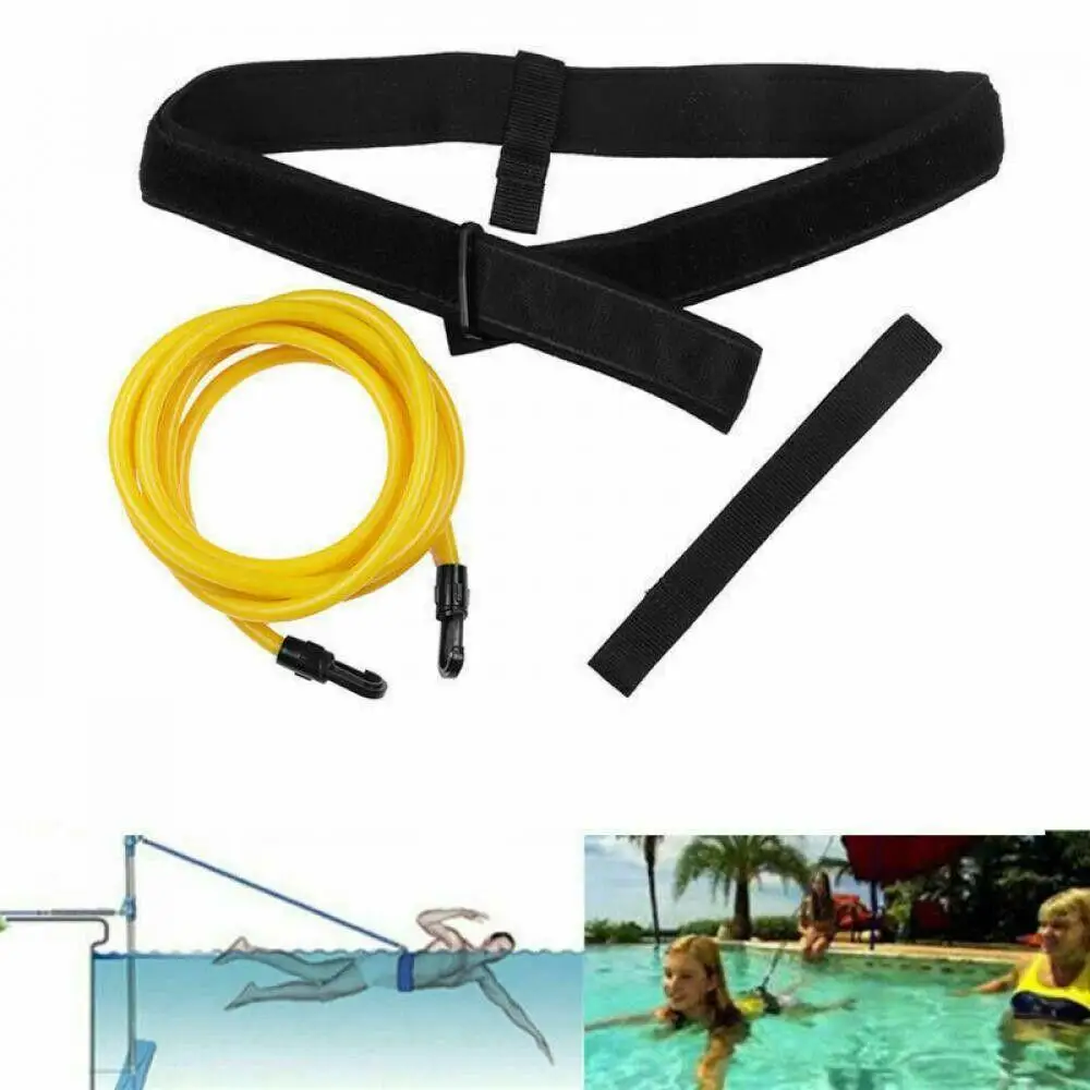 

Deluxe Swimming Training Belt Leash Tether Swim Bungee Tether Harness
