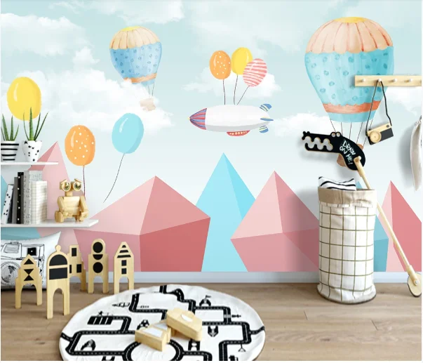 Rocket обои с рисунком самолета на воздушном шаре настенная мебель в детскую