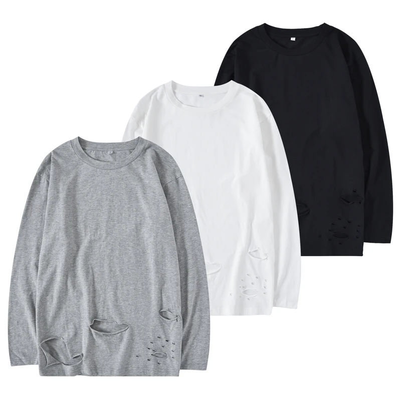 Лето 2020 женская уличная свободная футболка с длинным рукавом для мужчин Польша