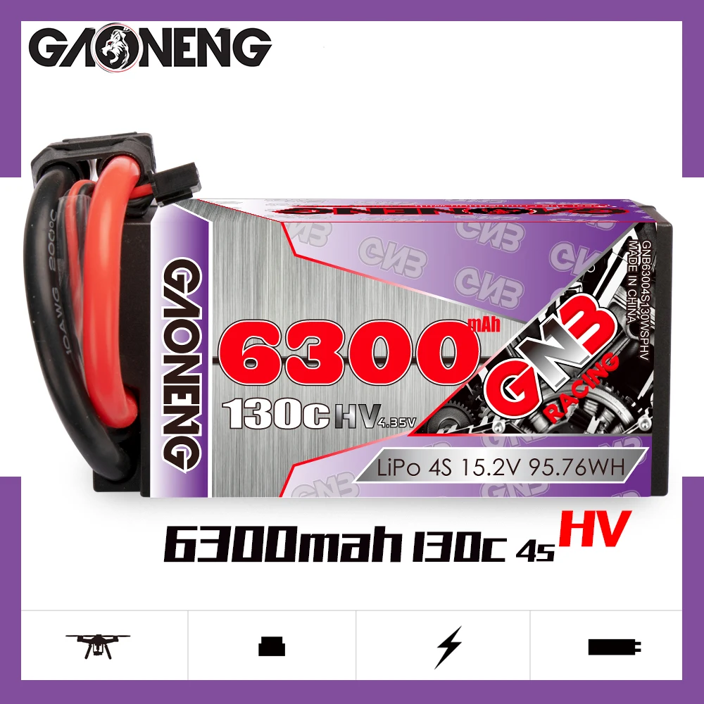 Аккумулятор Gaoneng GNB 6300 мАч 15 2 в C для радиоуправляемых автомобилей | Игрушки и