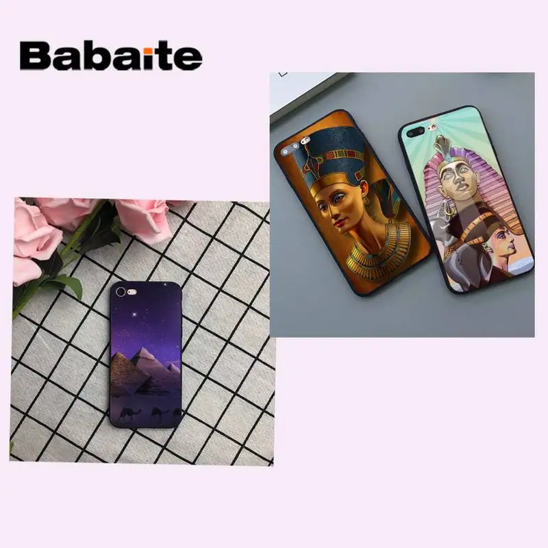 Babaite Египет Нефертити Анубиса анхом чехол для телефона iPhone 8 7 6 6S Plus X XS Макс 5 5S SE XR 11
