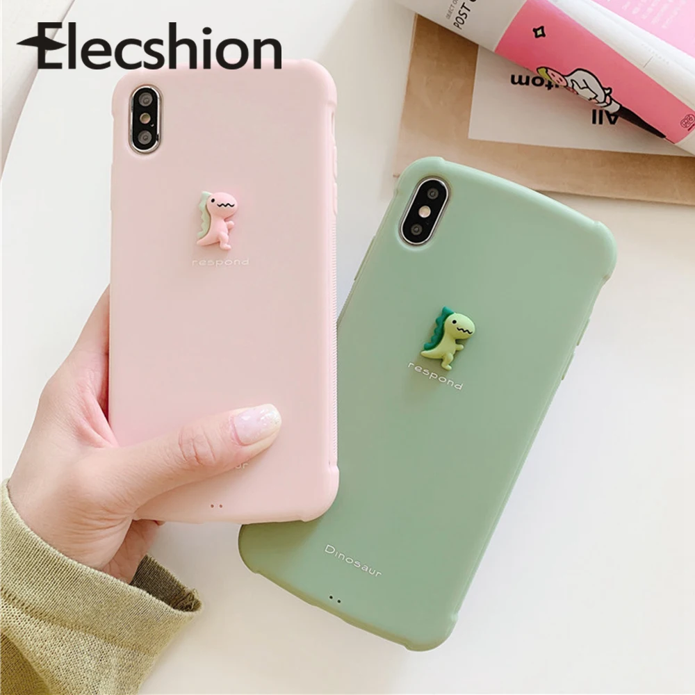 Милый 3D фруктовый чехол для iPhone 6 7 8 Plus 6s X матовый телефона ярких цветов Apple XS Max XR
