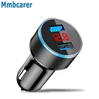 Автомобильное зарядное устройство с двумя USB-портами и светодиодным дисплеем, 3,1 А