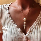 Новое модное жемчужное ожерелье, очаровательное свадебное чокер, ожерелье в стиле барокко, Жемчужное ювелирное изделие для женщин