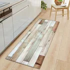 Фланелевый кухонный коврик, коврик, деревянный напольный коврик, нескользящий мягкий коврик для входной двери для спальни, гостиной, кухни