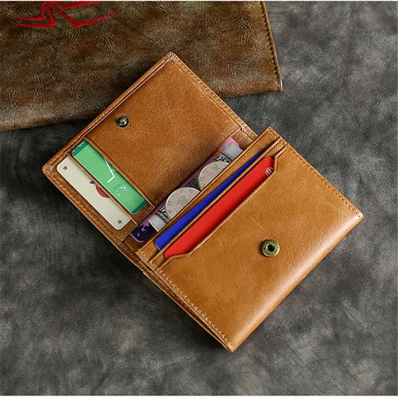 BISI GORO 2020 кошелек из натуральной кожи с блокировкой RFID чехол для визиток в