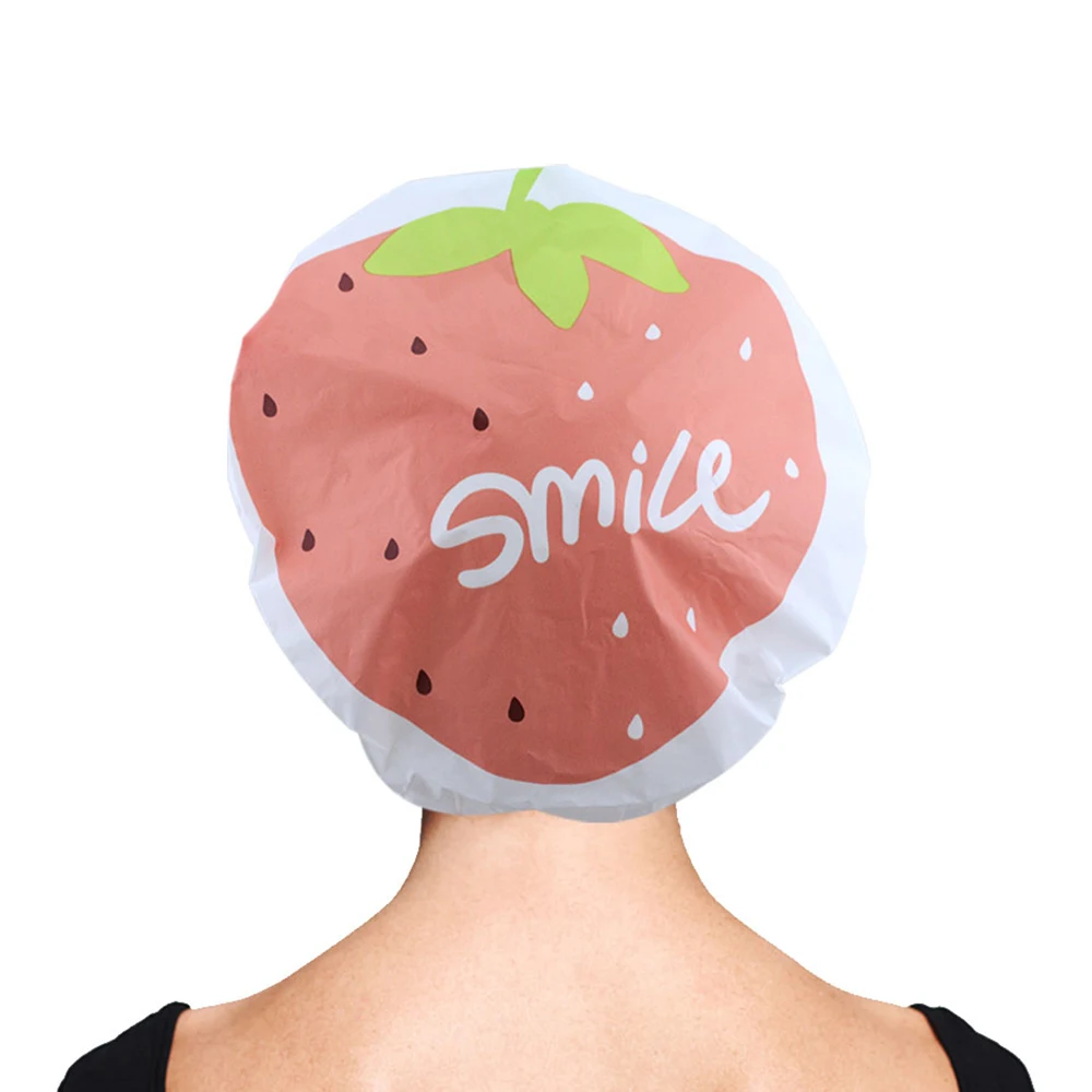 1 шт. симпатичная шапочка для душа с фруктами мультяшная Женская кухонная