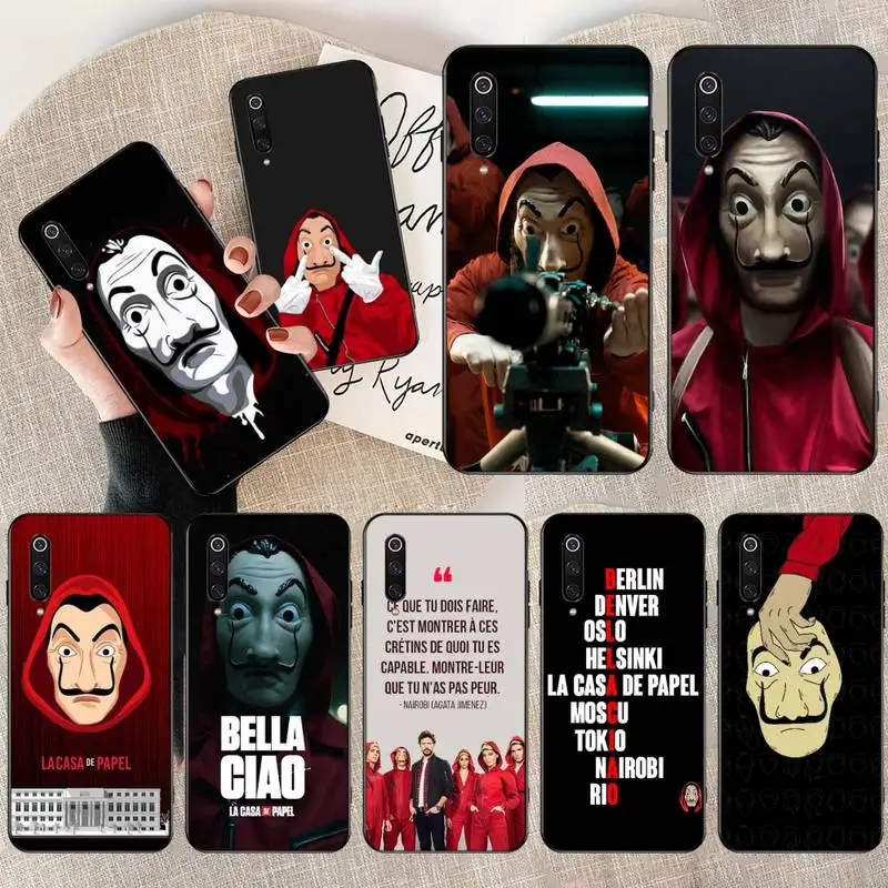 

Spanish TV series LACASA DE PAPEL Phone Cover for Xiaomi Mi10 10Pro 10 lite Mi9 9SE 8SE Pocophone F1 Mi8 Lite