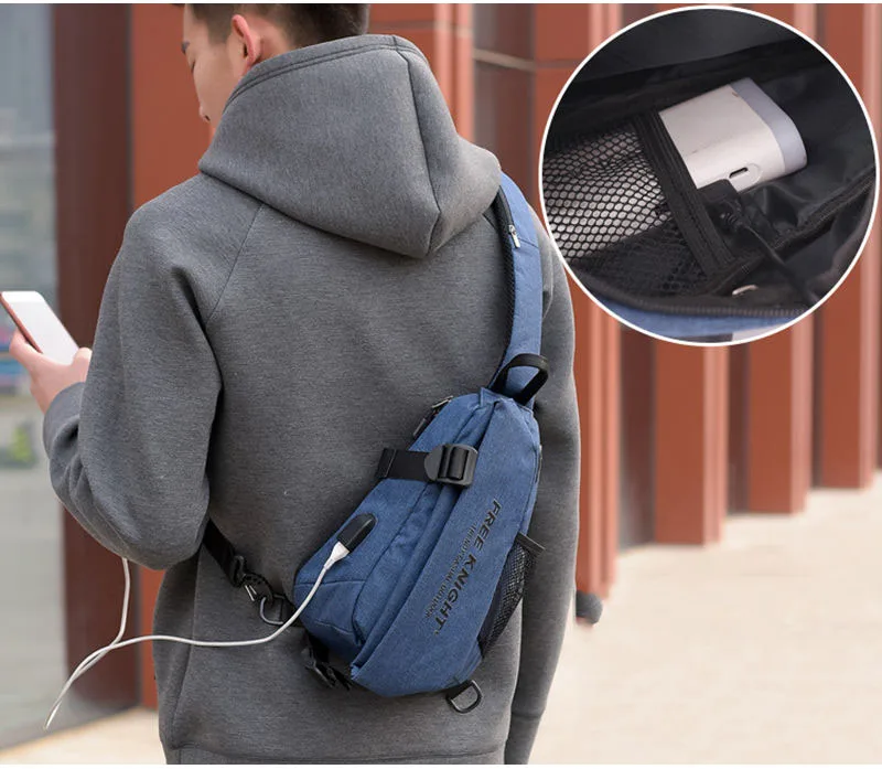 Merk Borst Bag Gym Fitness Sport Rugzakken Rugzak Camping Wandelen Tassen mannen Schooltas Schouder Sling Waterroof Chest Bag