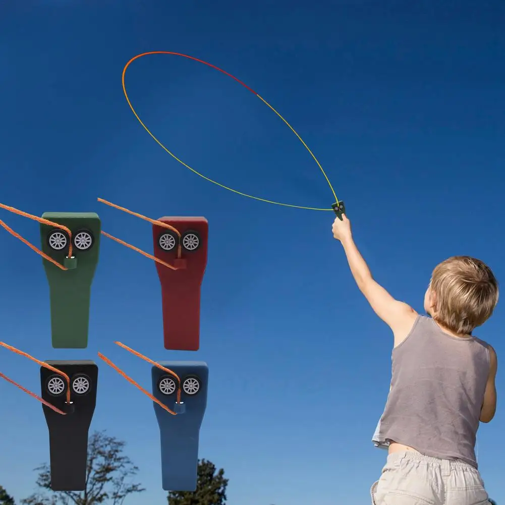 Rope Launcher Propeller Zip String Push Thruster Controller Cord Shooter Cool Kid Gift Props Handheld Electric Toys Tiktok |