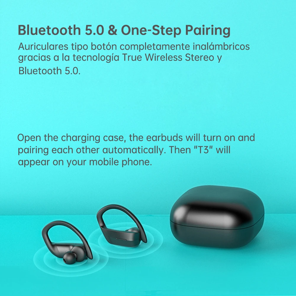 Беспроводные наушники Arikasen TWS Bluetooth 5 0 гарнитура с микрофоном 25 часов