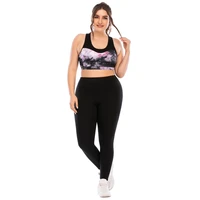 workout clothes suit plus size yoga clothes nylon tights barbie pants moisture wicking sports bra outdoor running fitness shapin