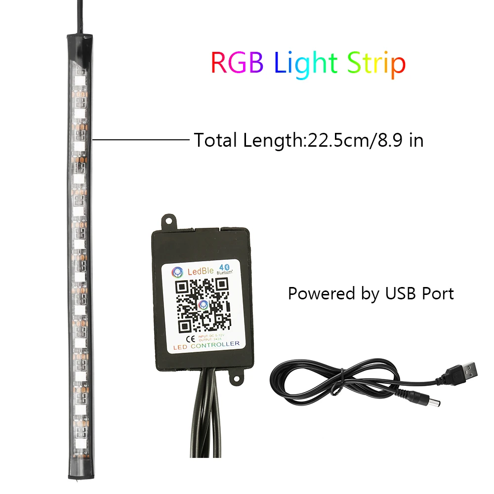 Фары Bluetooth красочные световые полосы водонепроницаемые светодиодные неоновые