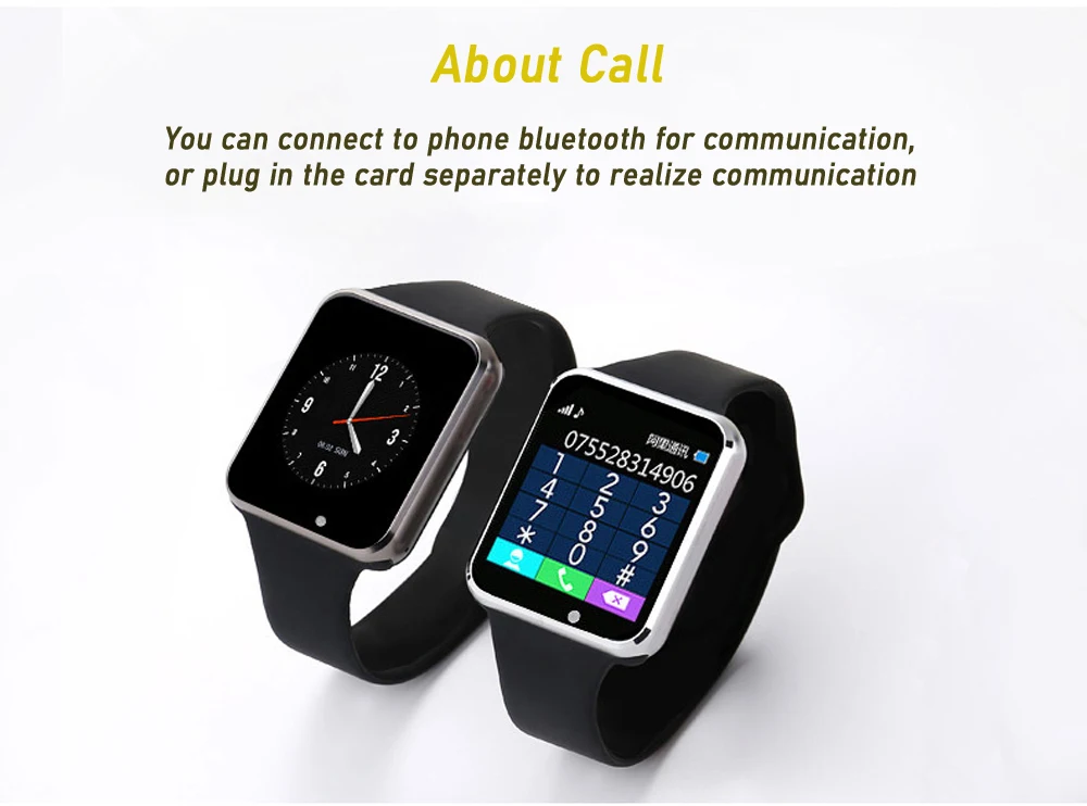 Bluetooth A1 Смарт часы спортивные наручные часы Поддержка 2G SIM TF камера Smartwatch для телефона Android для мужчин женщин PK GT08 DZ09 Q18 Y1 V8