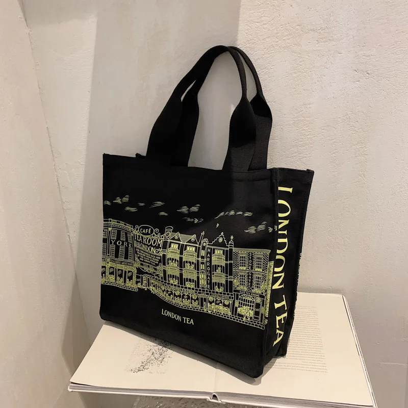 

New retro zebra pattern shoulder bag underarm ladies autumn large-capacity handbag soft canvas bag handbag lady bag zipper bag