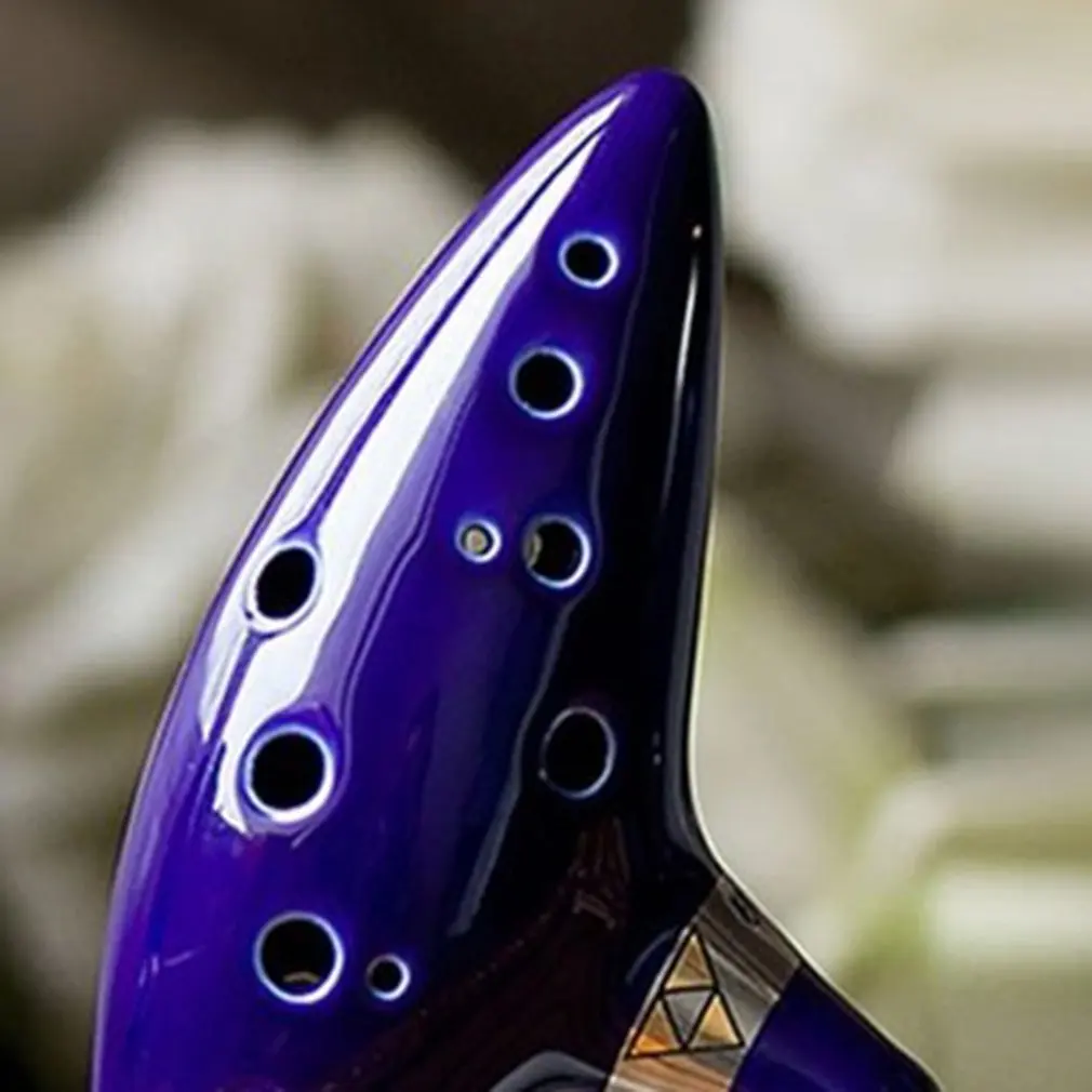 12 отверстий Ocarina керамический альт C легенда о флейта музыкальный инструмент