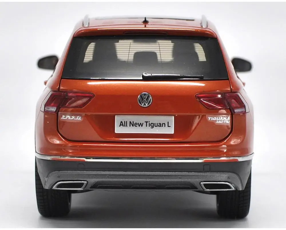 1/18 VW Volkswagen New Tiguan L 2017 оранжевая коллекция литых под давлением моделей автомобилей