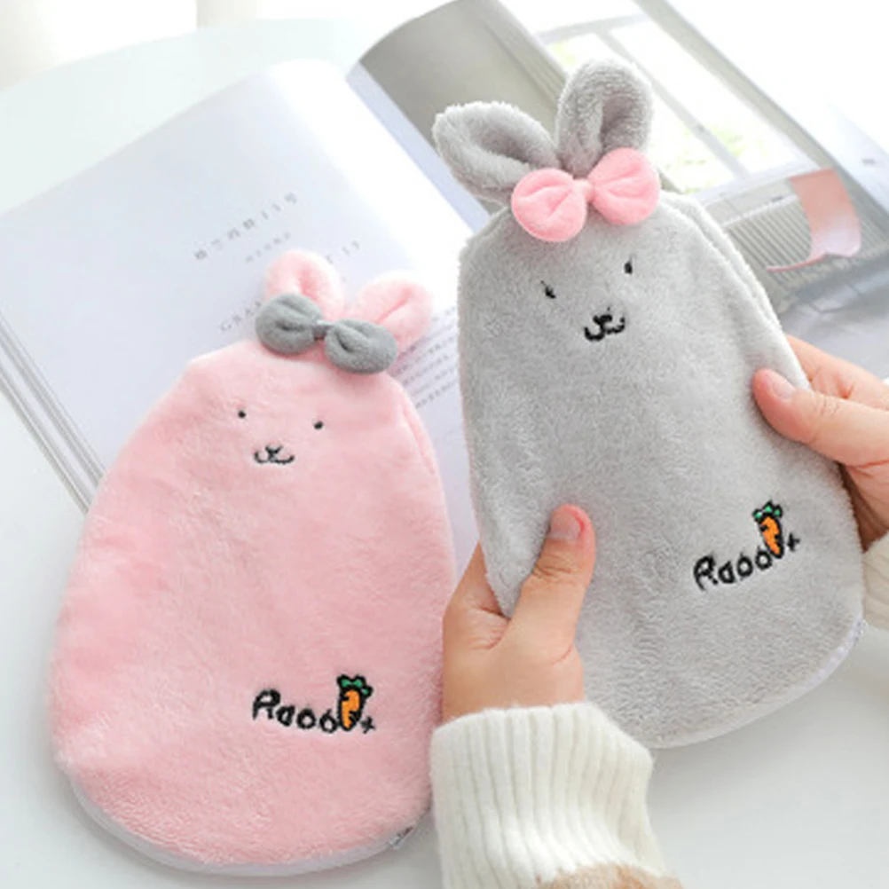 1 шт. мультфильм кролик форма грелка для рук горячей воды мешок бутылки теплая ПВХ