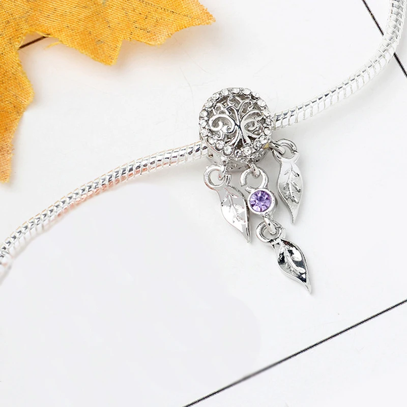 Оригинальные 925 Серебряные Подвески Бусины Подходят для Pandora Подвески браслет ожерелье для женщин Изготовление ювелирных изделий Аксессуары L011