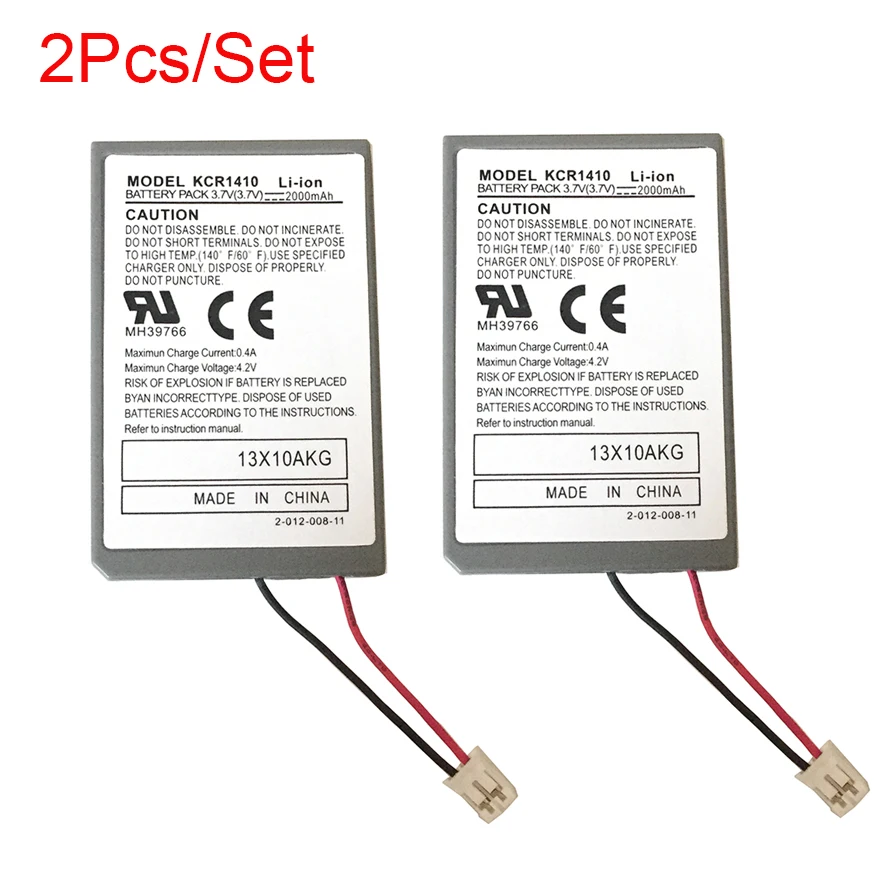 2Pcs 2000mAh Battery For Sony Gamepad PS4 PS4 Slim Battery Dualshock4 Wireless controller Rechargeable Batteries