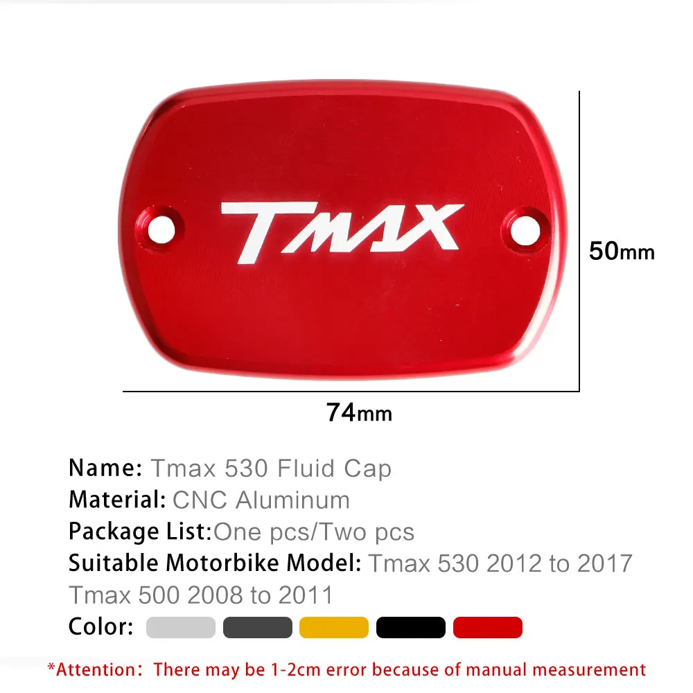 Крышки тормозной жидкости для YAMAHA TMax 530 2012 2013 2014 2015 2016 крышка переднего тормозного
