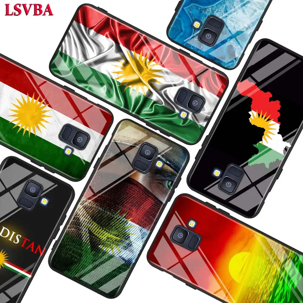 Чехол kurdivan flag для Samsung Galaxy A750 A9 A8 A7 A6 A5 A3 Plus 2018 2017 2016 суперяркий глянцевый чехол